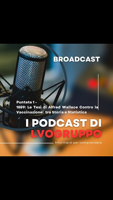 ⛔Puntata 1 - Le tesi di Alfred Wallace - 1889 - La vaccinazione è inutile e dannosa.