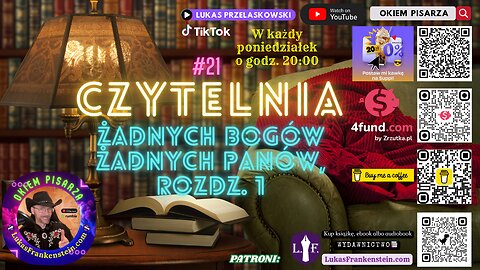 #21 Audycja: Czytelnia, Żadnych Bogów, Żadnych Panów, Grzegorz Dziedzic, r. 1