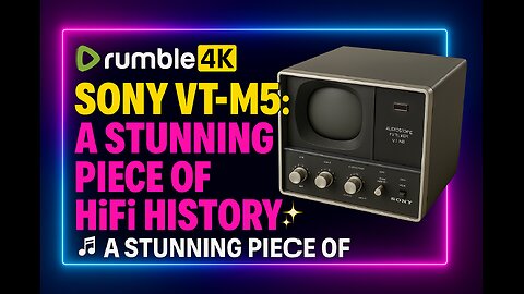 "🎛️ SONY VT-M5: A Stunning Piece of HiFi History! 🖤✨"