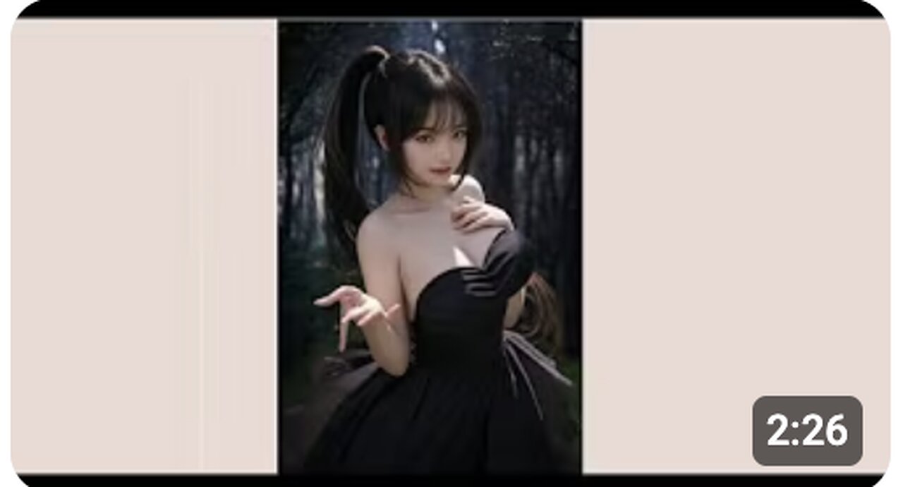 ガウンを着た黒アニメPfpガール壁紙 [J - pop Music]