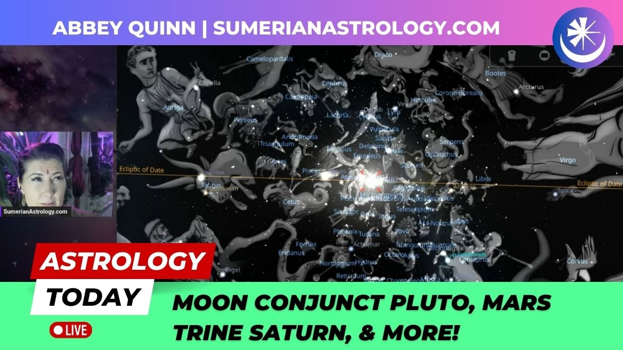 🌞 Astrology Today: Moon Conjunct Pluto, Venus, Neptune, the Sun & More | Sidereal Astrology Live