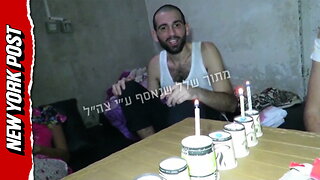 Gut-wrenching clips reveal Israeli hostages in Gaza tunnel celebrating Hanukkah - 8 months before they were all killed