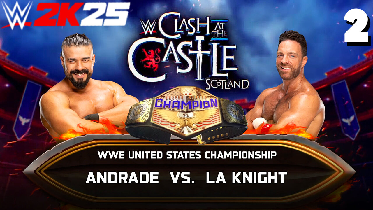 WWE 2K25 WWE United States Championship - Andrade vs LA Knight.