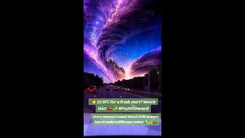 ✨Transform an Uber Driver’s Life: 10 Bitcoin, Fresh Start!✨ #PayItForward