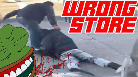 Clerk Beats The Hell Out of Man Trashing Store