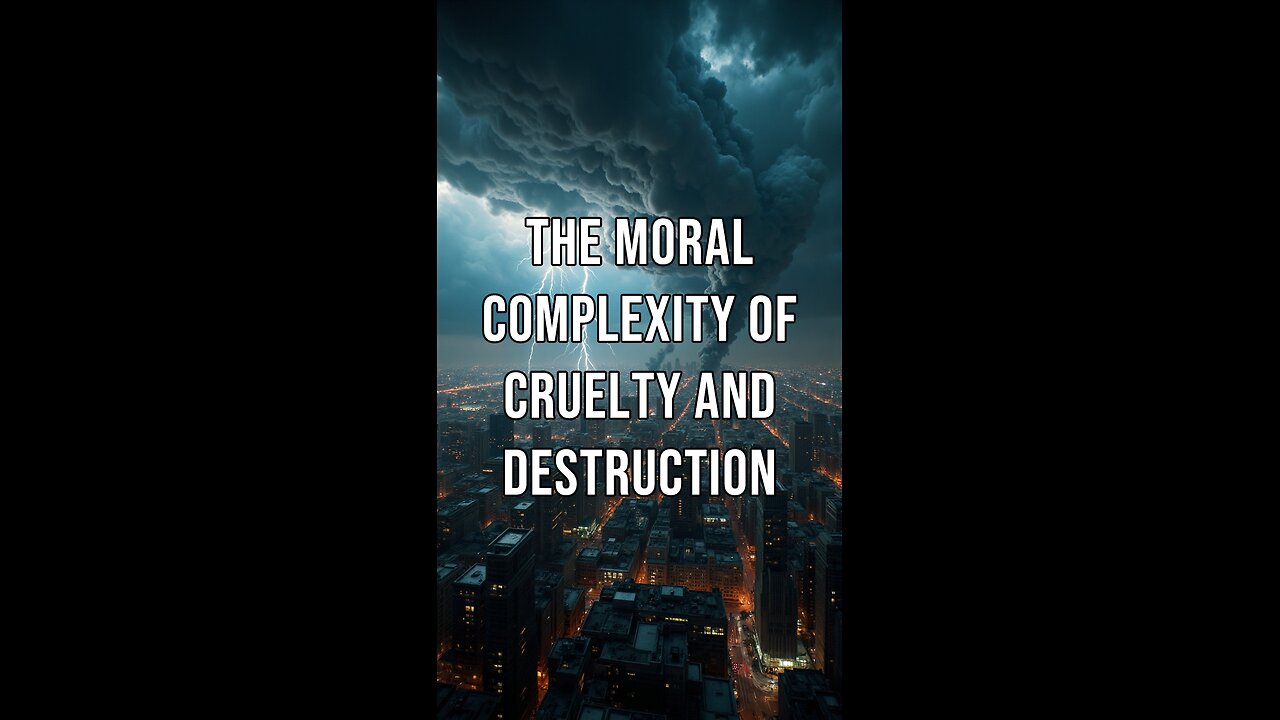 "The moral complexity of cruelty and destruction"