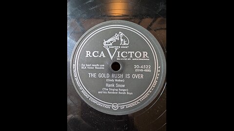 RCA Victor 20-4522A The Gold Rush Is Over