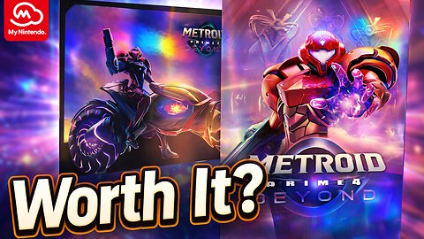 Metroid Prime 4: Beyond Holographic Poster Set Review | My Nintendo Exclusive Samus Collectible