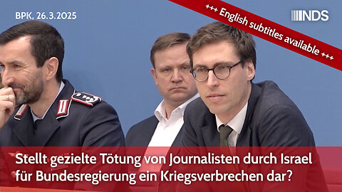 Stellt gezielte Tötung von Journalisten durch Israel für Bundesregierung ein Kriegsverbrechen dar? | BPK