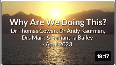 "Why Are We Doing This?" - Insights from Mark, Sam 'Bailey', 'Tom Cowan' & 'Andrew Kaufman'