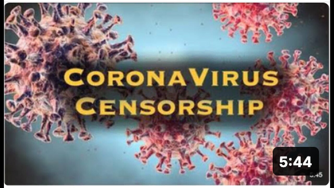 "Pandemic Exercise Predicted Current Coronavirus Censorship!"
