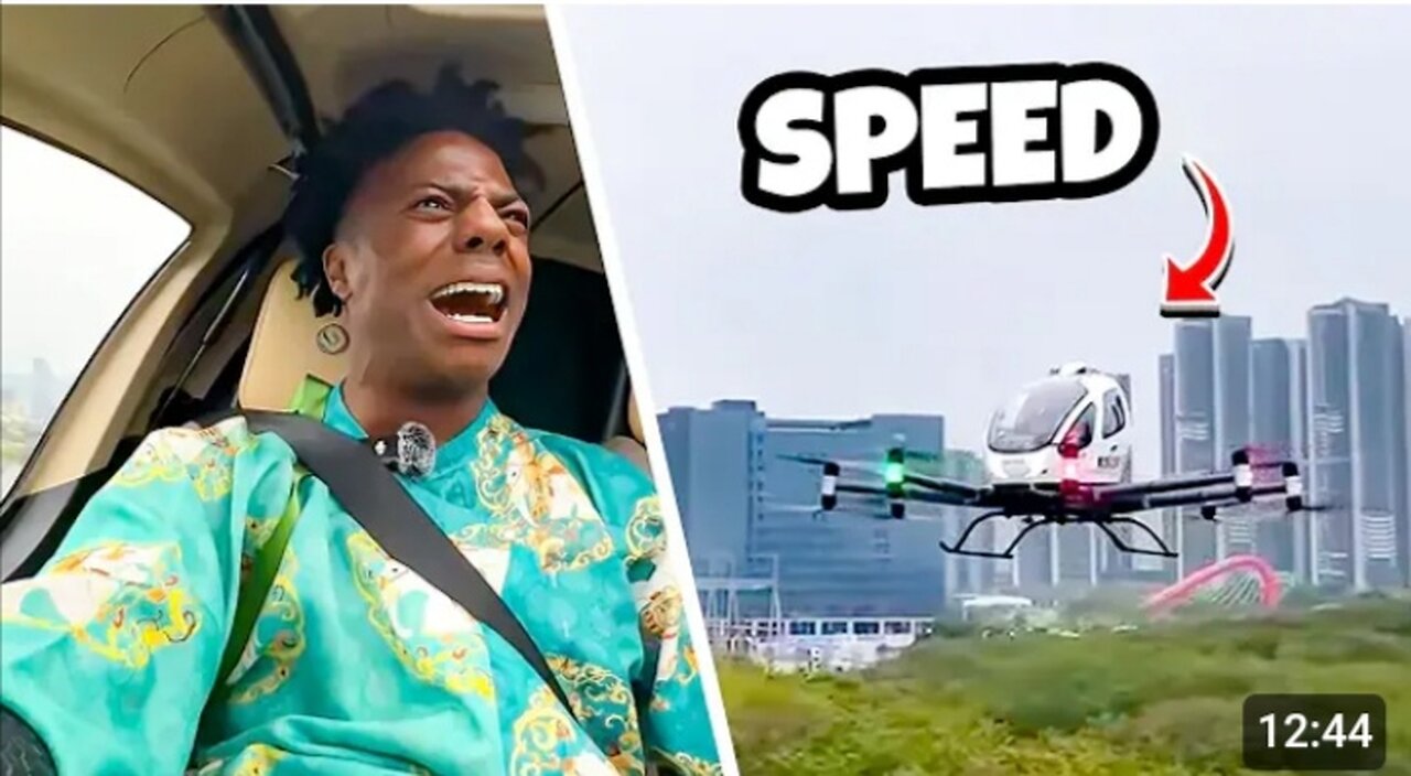 iShowSpeed tries a Flying Drone Car!