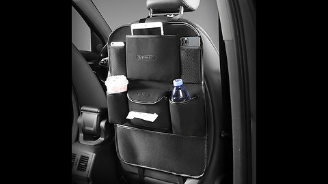 Universal Multifunction Car Seat Organizer, for Beverages, Books, Tablets, Snacks & More