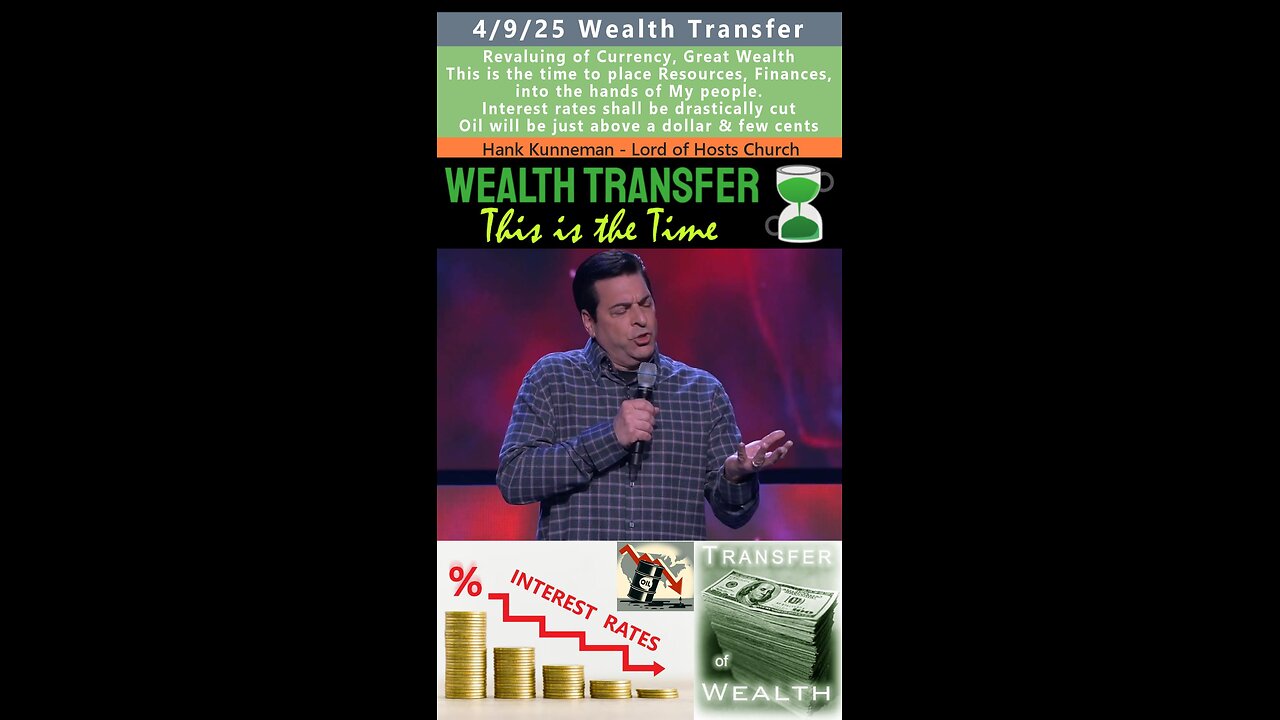 Wealth Transfer, Revaluing of Currency prophecy - Hank Kunneman 4/9/25