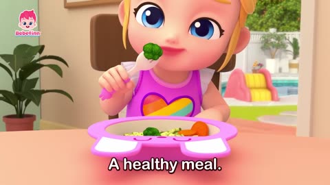 🥦 A Healthy Meal Song for Kids 🍎 | Learn Healthy Eating with Fun & Music!