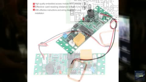 RFID Module, ABS DC 9-12V 125khz RFID Reader Module RFID Embedded Control Board