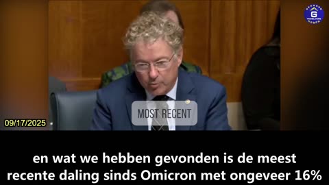 【NL】Senator Rand Paul onthult leugens over COVID-19 vaccin van voormalig CDC directeur Susan Monarez
