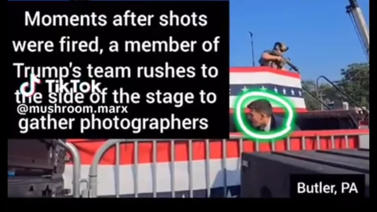 Operation Big Red Arrow (Fake Trump Assassination 1.0) Update - Secret Service Guy GETS THE CAMERAS