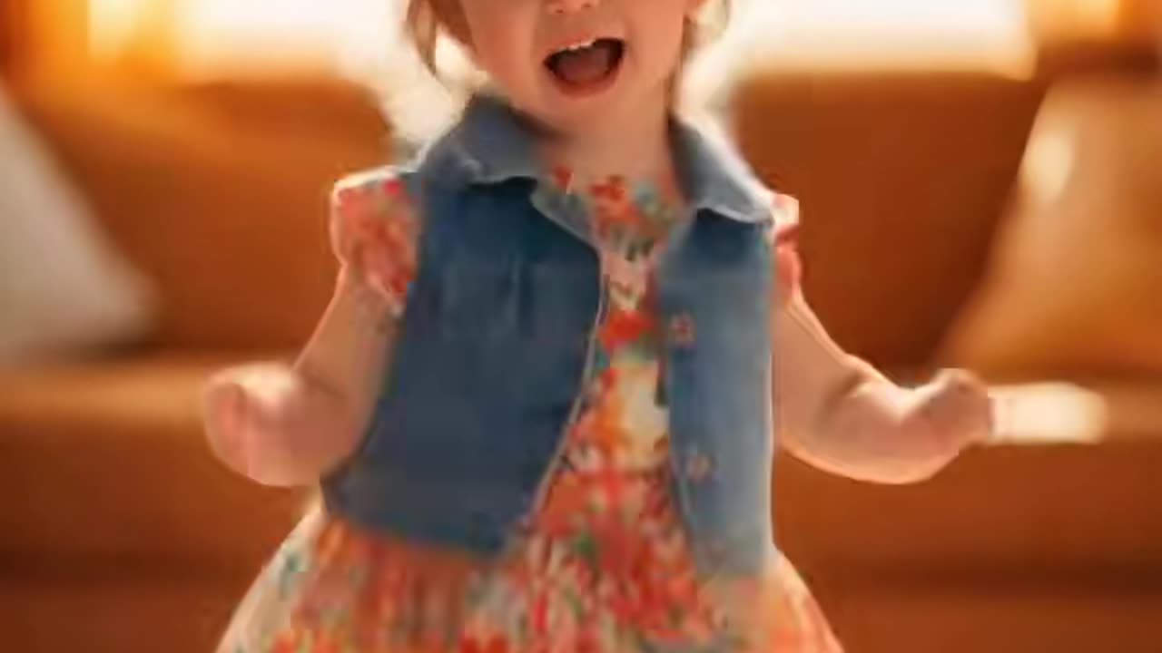 Cute baby dancing