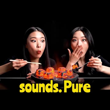 Two Sisters Eating Molten Lava Rocks?! 🌋🪨 ASMR You Won’t Believe