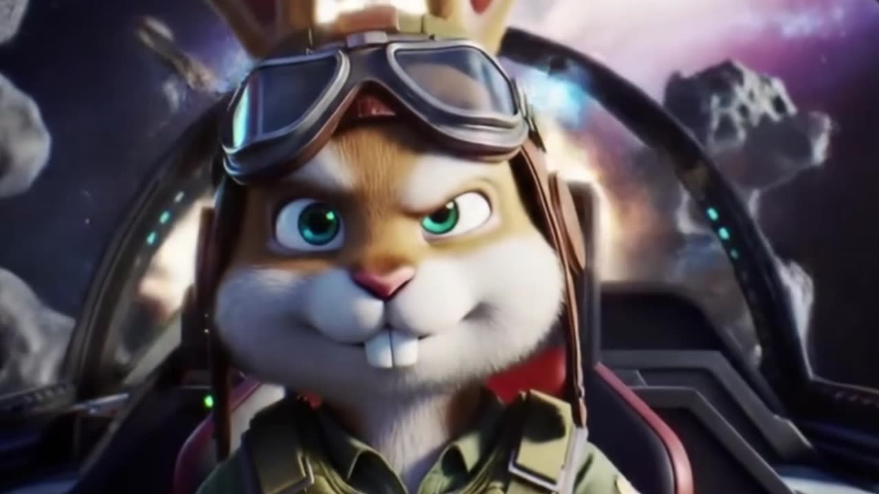 Rabbit as a Sci-Fi Spaceship Pilot