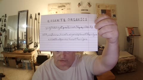SHOWING MY ESSANTE ORGANICS PRODUCTS.
