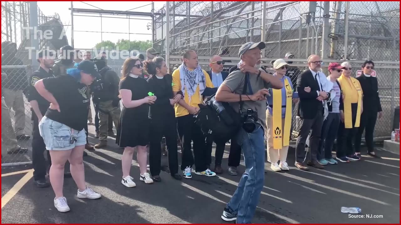 Watch: Woke Clergy Members Invade Newark ICE Detention Facility