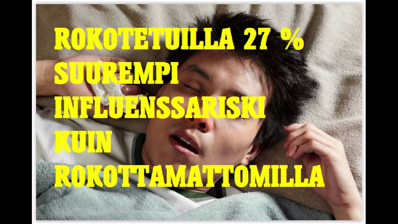 27 prosenttia suurempi influenssariski rokotetuilla kuin rokottamattomilla