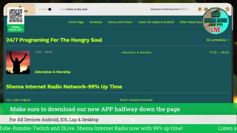 Shema Internet Radio Live Daily Stream