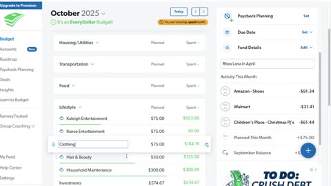 Final October Budget | Savings Is GONE | 2025