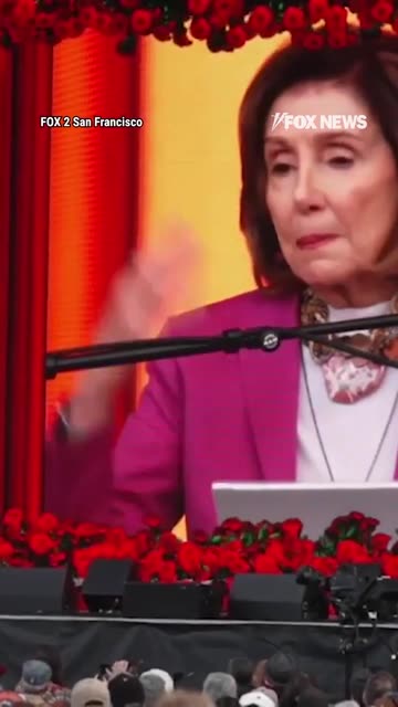 Pelosi Appears Wasted During Speech at Bob Weir Memorial