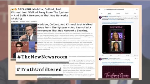 Fact Check: Maddow, Colbert And Kimmel Did NOT Launch The Independent Desk Newsroom -- False Details