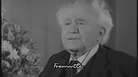 First Israel PM David Ben Gurion Interview (Archive)