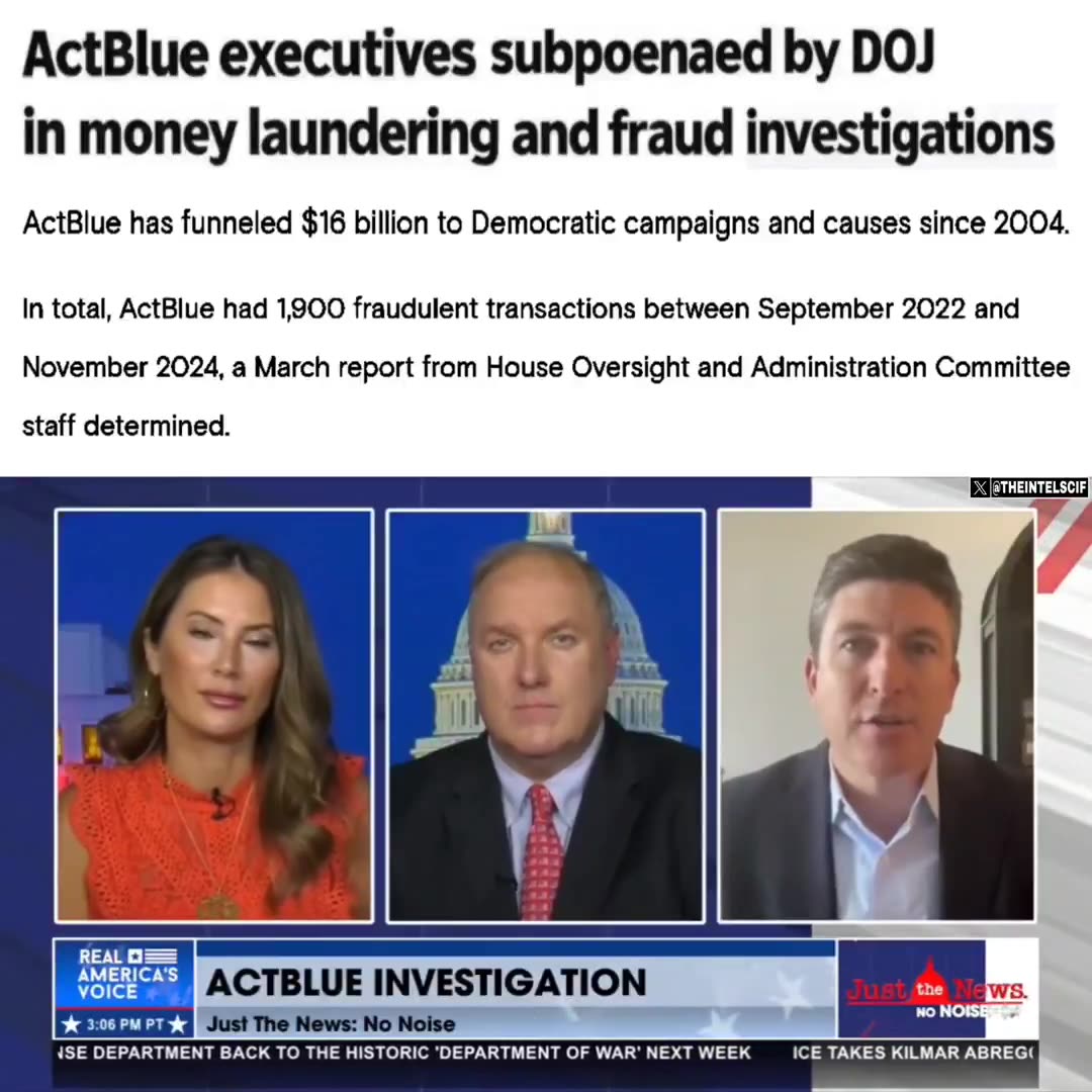 ACTBLUE EXECUTIVES SUBPOENAED BY DOJ