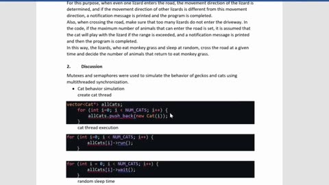 Student Work(Project) | COP 4634 Project 3 Report - Thread Synchronization Systems & Networks | UWF