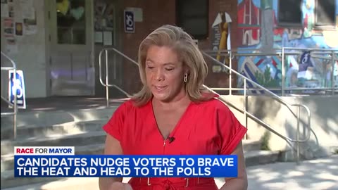 Candidates for NYC mayor nudge voters to brave the heat and head to the polls