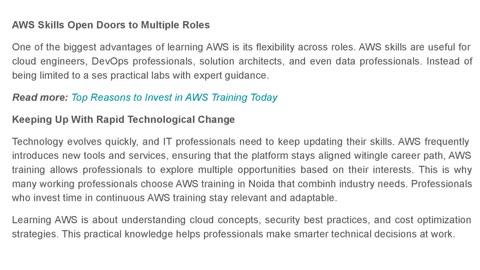Why Are AWS Skills Critical for Modern IT Professionals