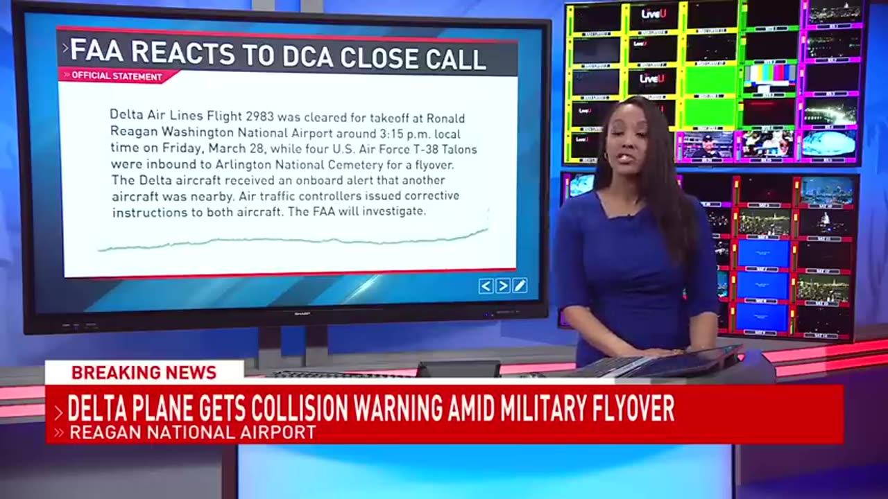Delta plane, Air Force jet nearly collide at Reagan National Airport, triggering proximity warning