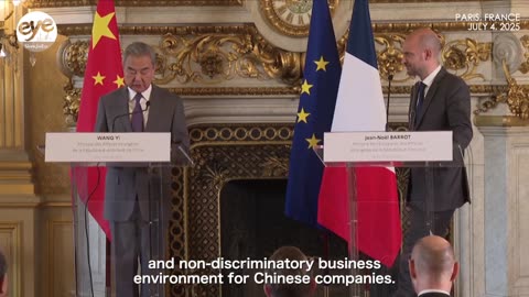 Wang yi addresses on china-EU cagnac spat during his visit to france