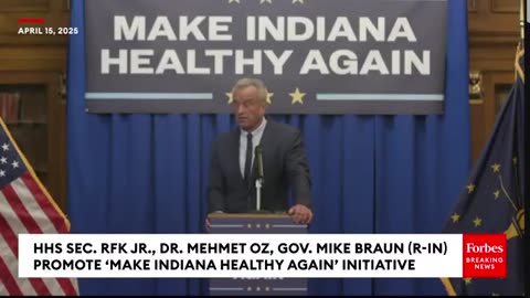 BREAKING NEWS: RFK Jr. Joins Gov. Braun To Unveil Sweeping 'Make Indiana Healthy Again' Exec Orders