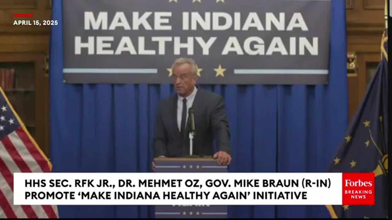 BREAKING NEWS: RFK Jr. Joins Gov. Braun To Unveil Sweeping 'Make Indiana Healthy Again' Exec Orders