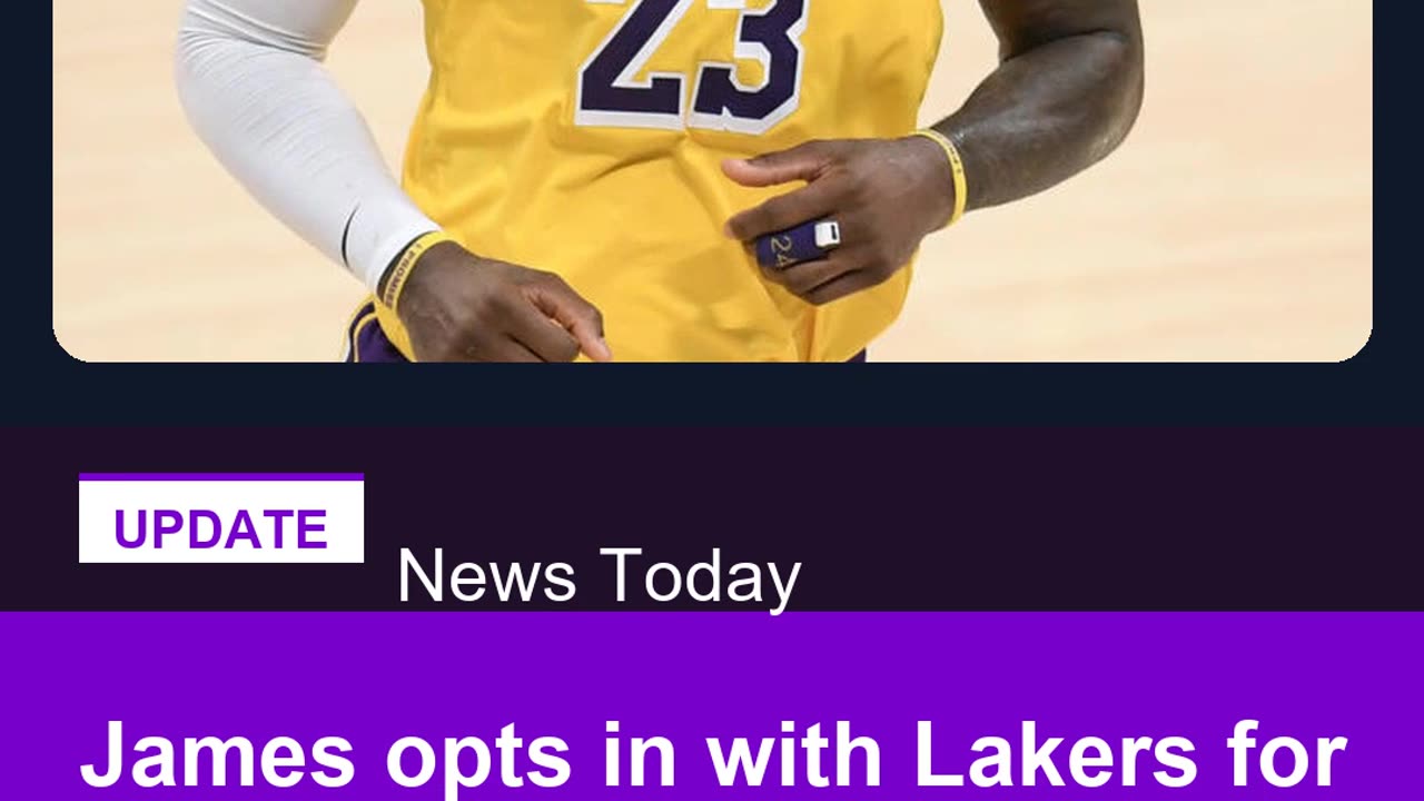 James opts in with Lakers for next NBA season reports