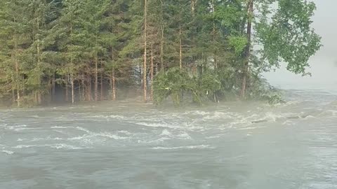 Point of Trees Taken Down From GLOF Event in Juneau