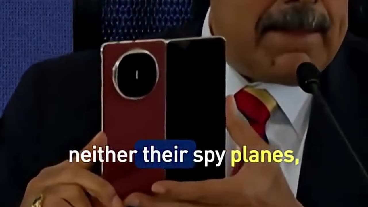 Nicolas Maduro shows off his Huawei