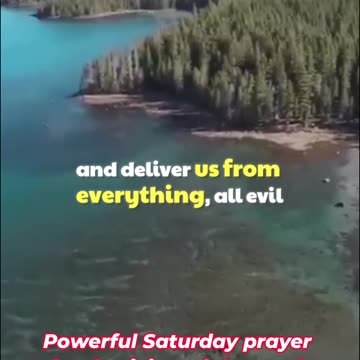 Powerful Saturday prayer thanksgiving of the week