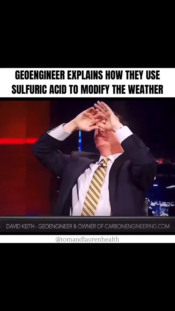 GEO ENGINEER EXPLAINS HOW THEY USE SULFURIC ACID TO MODIFY THE WEATHER
