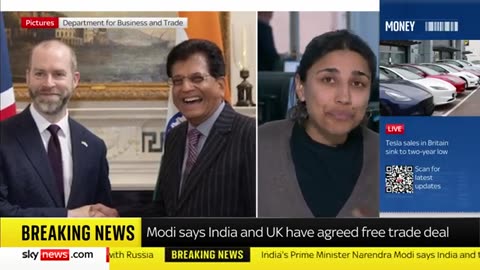 Reduced tariffs on whisky and gin as UK and India strike historic trade deal