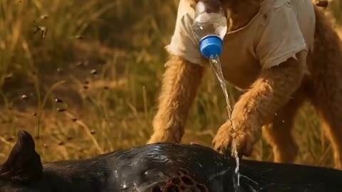 Dog Saves Panther! Wildlife Rescue Hero 🐶 #doglover #heartwarming