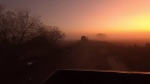 Footage of Ukrainian militants leaving the Kursk region