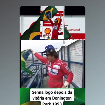 Ayrton Senna após o GP da Europa de 1993